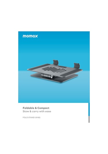 Momax KH5L1 Katlanır Dönebilen Telefon - Tablet Standı Titanyum