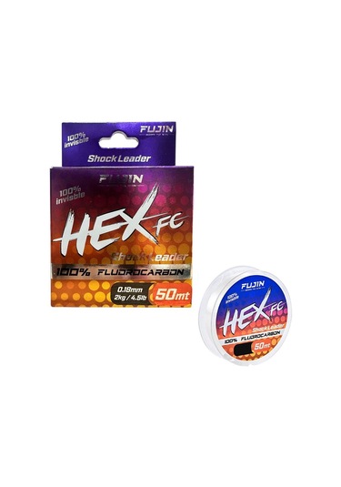 Fujin Hex Fc 50mt 0.18mm Fluorocarbon Leader Misina