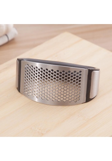 Manuel Sarımsak Basın Rocker Saplı Paslanmaz Çelik Sarımsak Kırıcı Sıkacağı Dilimleme Kıyma Kıyıcı Mutfak Gadget Aracı