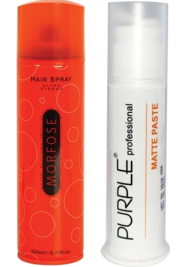 Mat Wax 100 Ml Doğal Şekillendirici Ve Morfose Turuncu Sprey 200 Ml