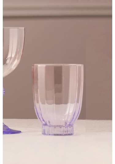 Rakle Elite 4'lü Su Bardağı Seti Mor 320 Cc Renkli