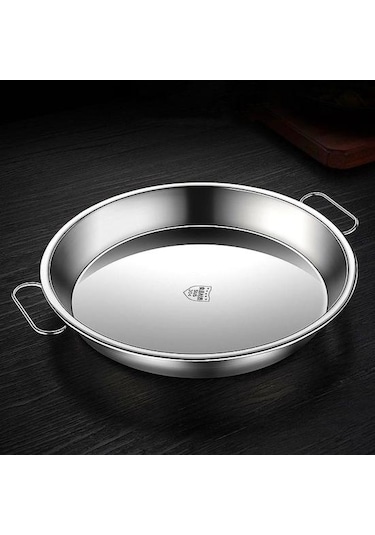 Vapur Tavası Çift Saplı Hepsi Bir Arada Fırında Gıda Sınıfı Taşınabilir Mutfak Soğuk Erişte Yapma Plakası Günlük 34cm