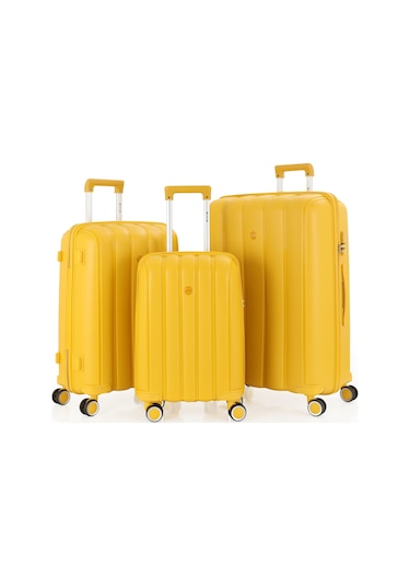 Mçs Üçlü Polipropilen Valiz Seti V305 S18y100033-set 00012 Sarı