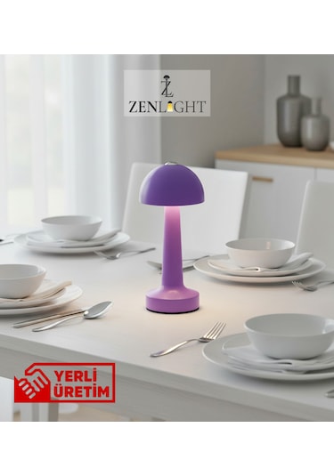 Zenlight Mantar Masa Lambası 321-5 Mor