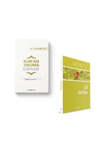 Kur'an Okuma Edepleri & Dil Belası 2 Kitap Set & İmam Gazali...
