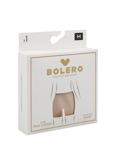 Bolero M32 Kadın Dikişsiz Pima Pamuk Toparlayıcı Şort Ten