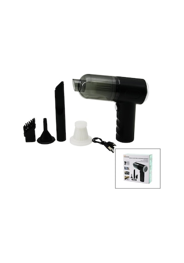 Usb Şarjlı 2in1 Çekme - Üfleme Oto - Araç - Ev Mini - Taşınabilir El Tipi Süpürge