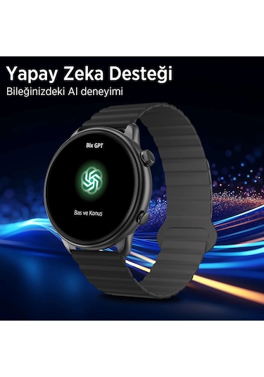 Bix SW02AI 1.43" Amoled Ekran Chatgpt Destekli Akıllı Saat (Distribütör Garantili)