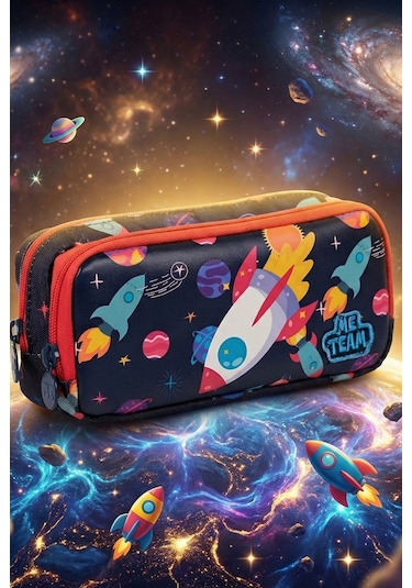 Lisanslı Space Lacivert Orijinal Okul Çantası Lacivert