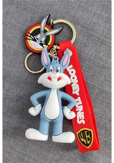 Bugs Bunny Figürlü Büyük Boy Silikon Anahtarlık
