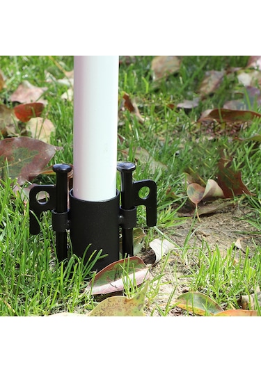 Qingmipy Kamp Tenteği Çadır Çubuğu Sabitleyici 35mm Metal 100mm Gölge Tenteği Gömme Çivi Tutucu Siyah