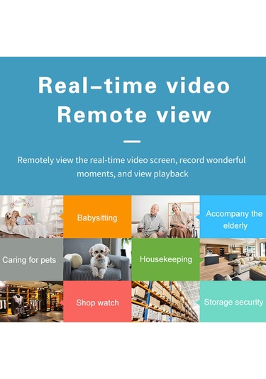 Akıllı Hd Kablosuz Ev Kamerası 600mah Kızılötesi Gece Görüşü Sesli İnterkom Kablosuz Bağlantı Kart Kaydı