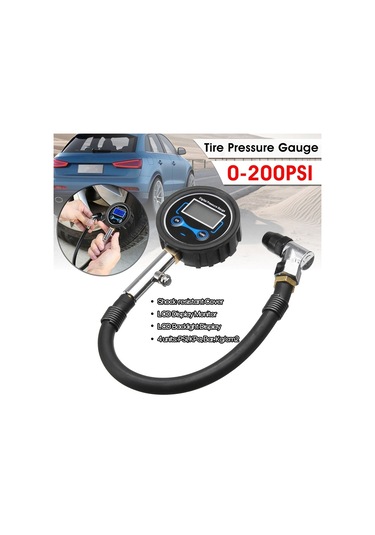 4 Adet Değiştirilebilir Dijital Lcd Lastik Lastik Hava Pompası Basınç Göstergesi Test Cihazı