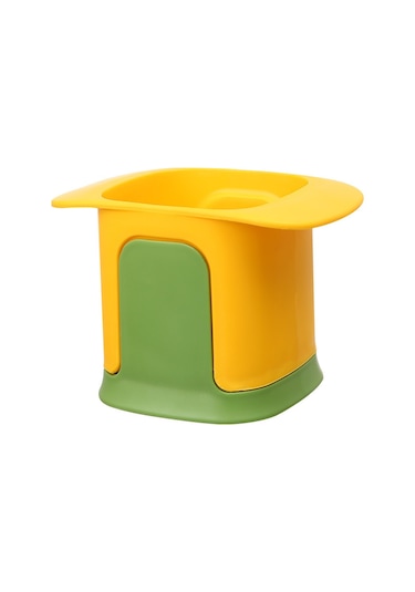 Hombey Ev Mutfak Çok Amaçlı Sebze Kesici: Patatesi Dilimleyici, Salatalık Kesici, El Basma Hızlı Kesim Aleti Sarı Sarı