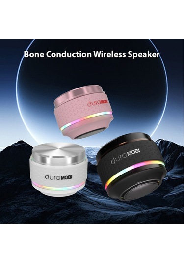 Yifomall Duramobı Pro C8015 Siyah Kemiğeiletimli Bluetooth Hoparlör - Işıklı, Taşınabilir, Ip54 Su Geçirmez, 4-6 Saat Çalma Süresi