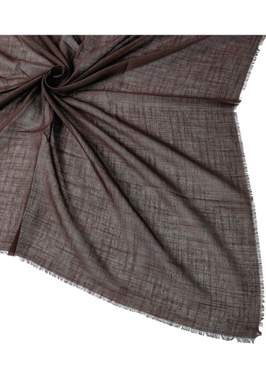 Enba Flamlı Yazma %100 Pamuk Nefes Alan Doğal Kumaş Koyu Kahve