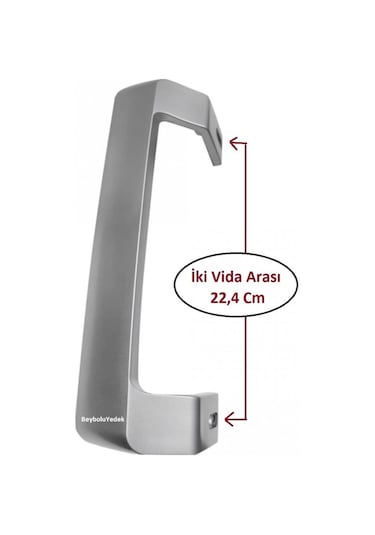 Beko Uyumlu 9330 Nmn Buzdolabı Kapı Kolu Gri Renk Buzdolabı Kol