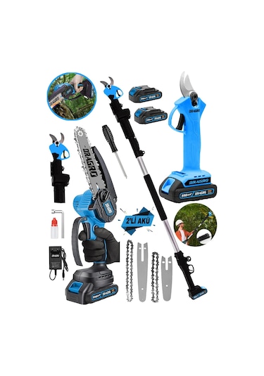 Dragro DRG-5982X 4x4 598 Vf Mavi 20 Ah 2 Li Set 2 Akülü