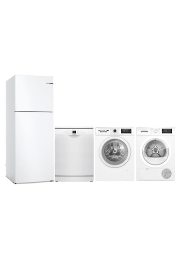 Bosch KDN55NWE0N - WAN24200TR - SMS26DW00T - WYH22200TR Çeyiz Paketi
