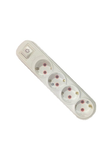 Asr 340376 Ars 4 Lü Anahtarlı Klemensli Topraklı Grup Priz 0 M