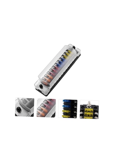 Otomatik Sigorta Tutucu Yolu Araba Sigorta Kutusu Otomotiv Kutusu Amp Blok Dayanıklı Organize Kablolama