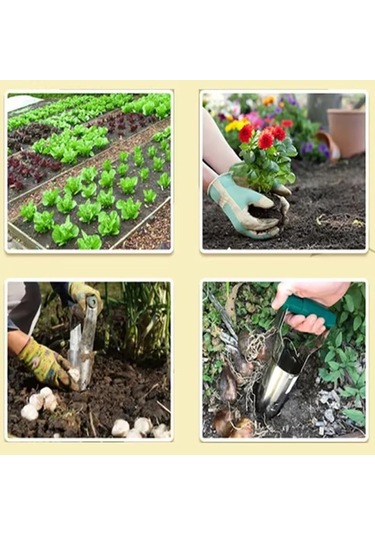 Bahçe Ampul Ekici Bahçecilik Aracı Tohum Ekici Delik Maker Bahçe El Aracı Bej