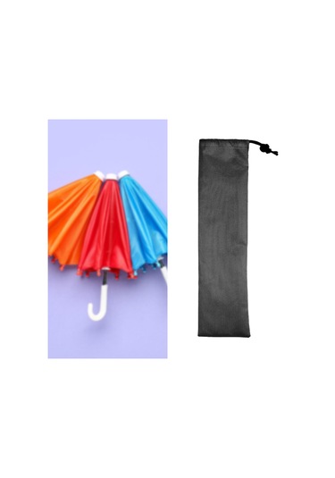 Homyl Bağcıklı Saklama Çantası Hafif Çadır 13cmx100cm Siyah