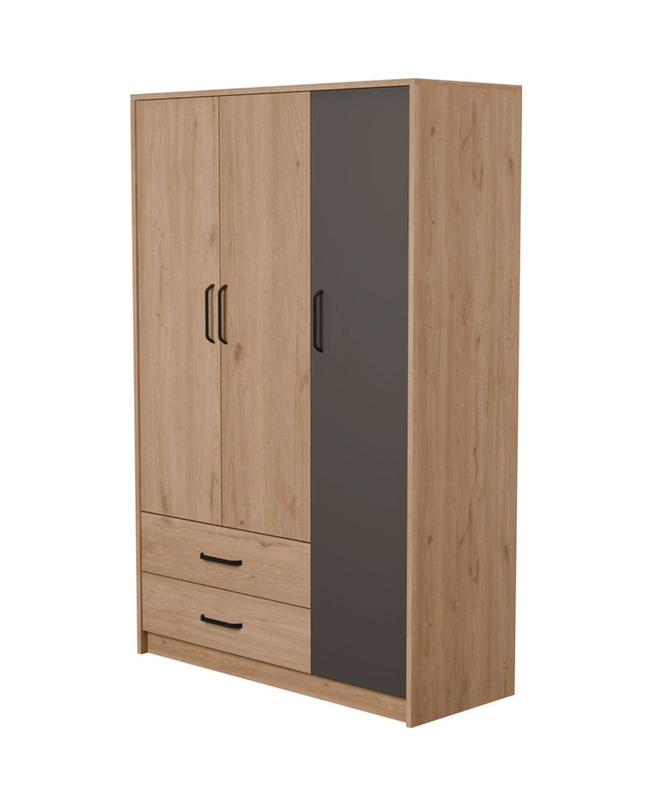 3508 GRANDE MODERN 3 KAPILI GARDROP SEPET-ANTRASİT