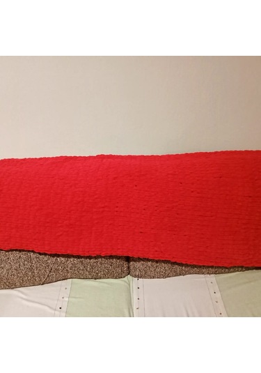 El Örmesi Puffy Tv Battaniye Kırmızı