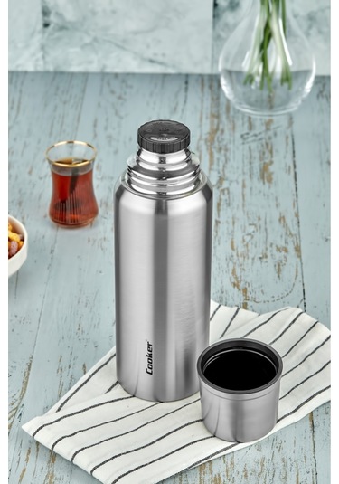 Cooker Campmate 1 Litre Paslanmaz Çelik Termos Ckr2080 Gümüş