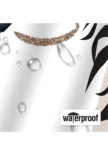 Duş Perdesi Su Geçirmez Kumaş Boho Banyo Perdeleri Ev Banyo Perdeleri Kancalı Aksesuarlar-b Diğer