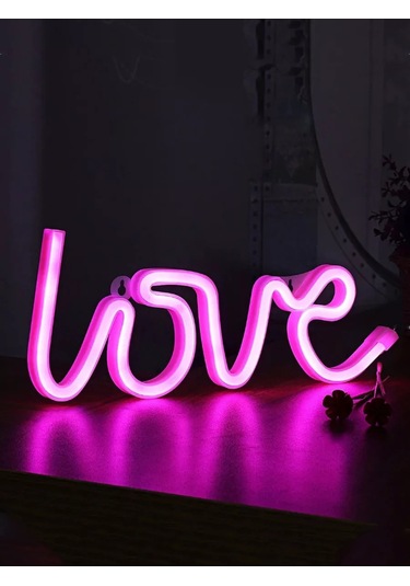 Riota Neon Love Yazı Lambası, Pembe Işık 175487402 Pembe