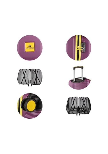 My Valice Puzzle Abs Büyük Boy Mürdüm Valiz Mürdüm