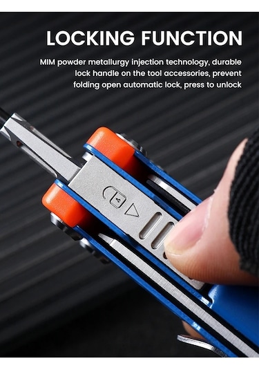 Blue Acil Durum Pensesi 14'ü 1 Arada Çok Amaçlı Alet Çok Amaçlı