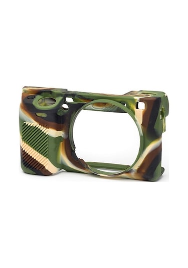 Easycover Sony A6000/A6100/A6300/A6400 Silikon Kılıf (Kamuflaj)