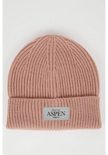 DeFacto Kadın Şehir Temalı Dokuma Etiketli Bere C6950AX24WNPN10