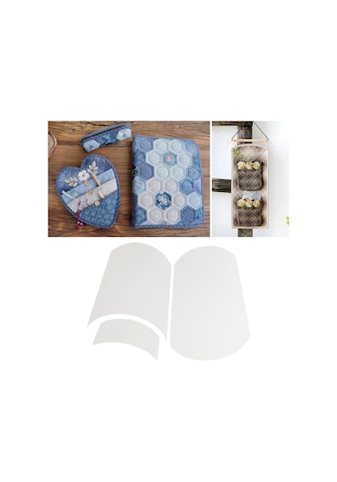 Suntek 3 Adet Kahve Fincanı Saklama Çantası Kapitone Şablonu