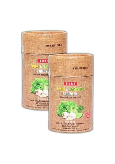2 Adet Limon Maydanoz Sarımsak 60'lı Soft Kapsül 60x2 120 Adet
