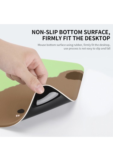 Skycity Bubm Silikon Dolgulu Kalın Kumaş Fare Padı - Kaymaz Altlık, Yumuşak Dokunmatik, Renkli Kartoon Desenli Ayı