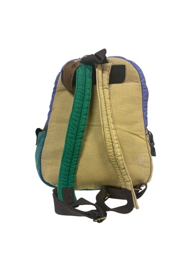 Kaliteli Renkli Vintage Disayn Günlük Sırt Gezi Okul Seyahat Çantası 31 Cm X 41 Cm Haki