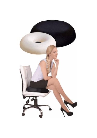 Luxury Visco Ortopedik Oturma Minderi Oturma Simidi Basur Hemoroi