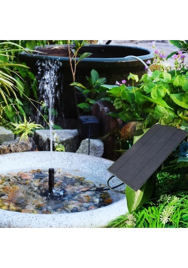 Pazly 4 Nozullu 2.5w Dıy Kuş Banyosu Dalgıç Güneş Enerjili Çeşme Pompası