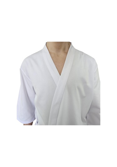 Formteks Sushi Şef Kimono Ceketi Beyaz Kırmızı