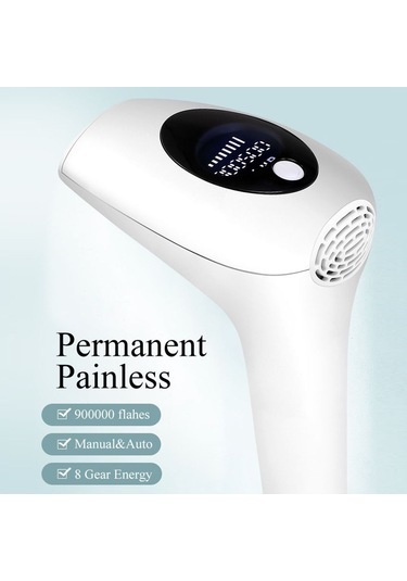 Moveevo Ipl Ağrısız Lazer Epilasyon Aleti Ev Tipi El Tipi Epilasyon Ve Cilt Gençleştirme Aleti Beyaz