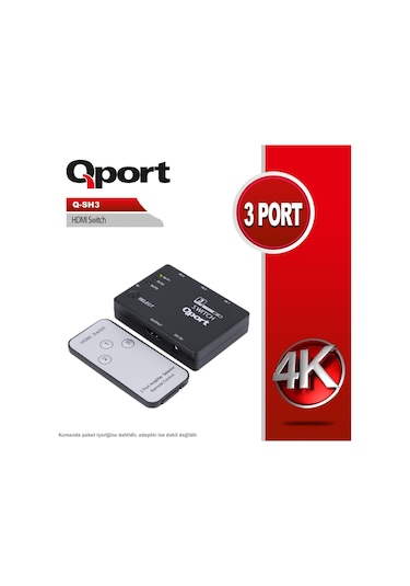 QPORT Q-SH3 3 PORTLU HDMI SWITCH