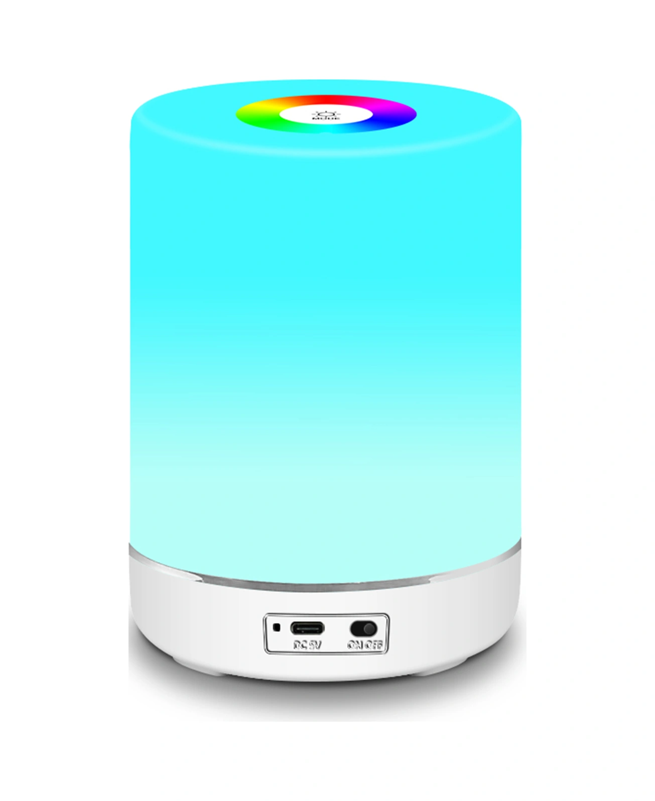 Geeroyoo Dokunmatik Kontrol 3 Parlaklık Ayarı Renkli Ambiyans Lamba, Yumuşak Işık Göz Koruyucu Led Gece Lambası Beyaz