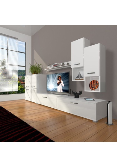 Decoraktiv Eko 6da Slm Std Tv Ünitesi Tv Sehpası Beyaz