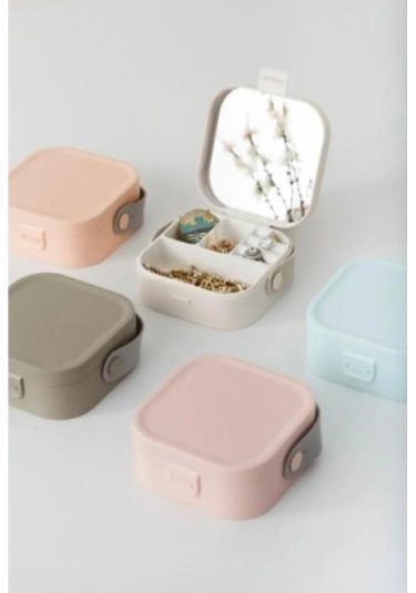 Aynalı Makyaj Kutusu Çanta Boy