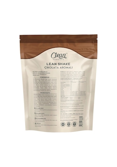 Clean Powders Lean Shake 600 Gr Çikolata