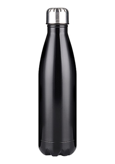 Aubyhe 500ml Paslanmaz Çelik Vakumlu Termos Bardak, Isı Ve Soğuk Saklama, Sızdırmaz Seyahat Kupa, Siyah Siyah